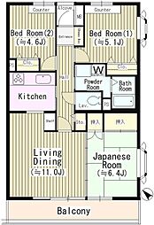 グリシーヌ高井戸 3LDKの間取図画像
