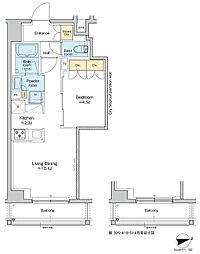 RESIDENCEKLENJI 1LDKの間取図画像