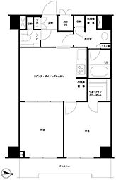 ルーブル方南町弐番館 2LDKの間取図画像