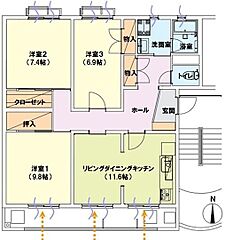 物件の間取り