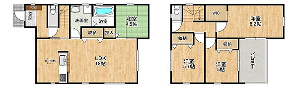 間取りを拡大表示