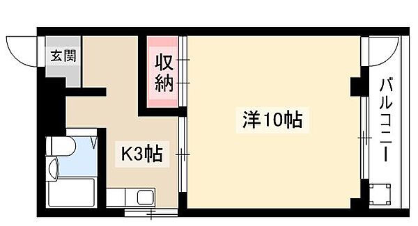 グランドール88 ｜愛知県名古屋市中村区豊国通2丁目(賃貸マンション1K・2階・32.40㎡)の写真 その2