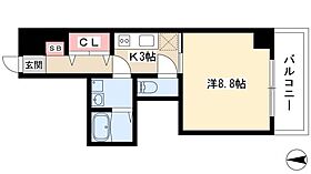 ビオラ名駅西  ｜ 愛知県名古屋市中村区則武2丁目33-14（賃貸マンション1K・4階・30.66㎡） その2