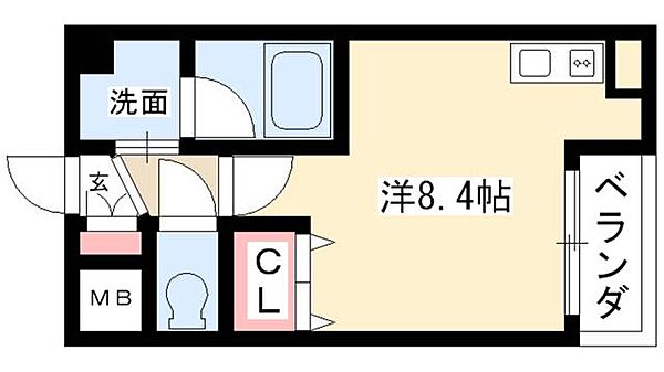 CITY SPIRE 名駅北 ｜愛知県名古屋市西区則武新町3丁目(賃貸マンション1R・5階・23.84㎡)の写真 その2