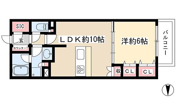 プレサンスグラン丸の内 ｜愛知県名古屋市中区丸の内2丁目(賃貸マンション1LDK・2階・40.00㎡)の写真 その2