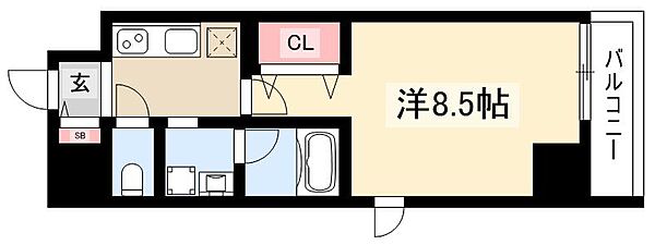 リシュドール名駅南 ｜愛知県名古屋市中村区名駅南1丁目(賃貸マンション1K・4階・27.70㎡)の写真 その2