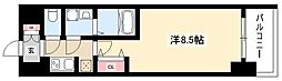 S-RESIDENCE浄心II 2階1Kの間取り