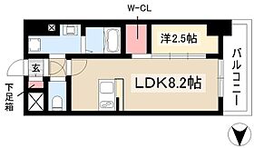 メイクスWアート金山ウエスト  ｜ 愛知県名古屋市中川区八熊1丁目10-12（賃貸マンション1LDK・8階・27.85㎡） その2