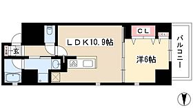 プロシード金山3  ｜ 愛知県名古屋市中区正木2丁目4-26（賃貸マンション1LDK・12階・41.90㎡） その2