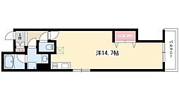 LIVEMAX MOON 3階ワンルームの間取り