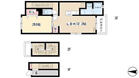 Franc　O  ｜ 愛知県名古屋市中川区荒中町38（賃貸アパート1LDK・3階・53.00㎡） その2