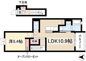 グレイス　ヒルズ　II  ｜ 愛知県名古屋市中村区岩塚町字竜子田4（賃貸アパート1LDK・2階・41.29㎡） その2