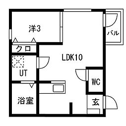 間取図画像 1LDK