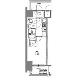 S-RESIDENCE浅間町駅前axial(アクシャル) 4階1Kの間取り