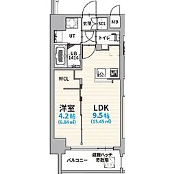 GranVia浄心(グランヴィアジョウシン) 6階1SLDKの間取り
