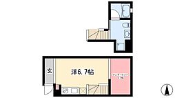 Common Tree名駅西 1階ワンルームの間取り