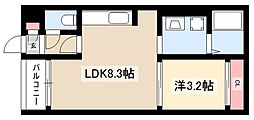 REGALEST Sowaka則武 2階1LDKの間取り