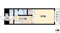ラヴィアン名駅 3階1DKの間取り