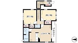 クラール柳瀬 2階