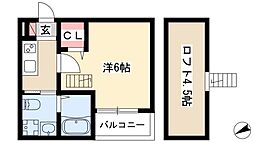 Grace枇杷島 1Kの間取図画像