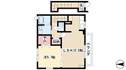 カーサコロレ 1LDKの間取図画像