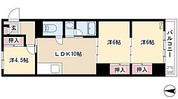 さくらマンション中川 3LDKの間取図画像