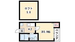 グラティチュードSH 1Kの間取図画像