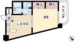 アベニュー22 1LDKの間取図画像