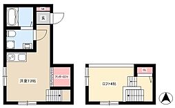 クレマチス名古屋西 ワンルームの間取図画像