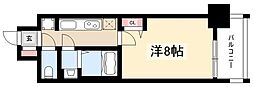 パークベア大須 1Kの間取図画像