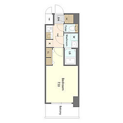 S-RESIDENCE名古屋菊井aline 1Kの間取図画像
