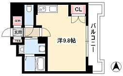プレシャス鴨付 1Kの間取図画像