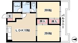ファミール大畑 2LDKの間取図画像
