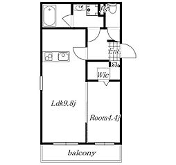 FAMILYSTAGE高畑 1LDKの間取図画像