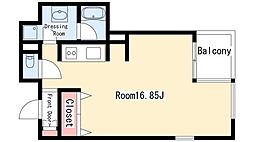 グランアベニュー栄 ワンルームの間取図画像