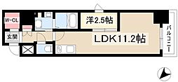 名古屋市中村区千原町マンション 1LDKの間取図画像