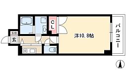 ヴェルシェーヌ桜橋 1Kの間取図画像