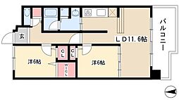 カーサラピラ 2LDKの間取図画像