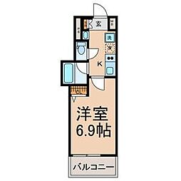 ベレーサ名駅ウエスト 1Kの間取図画像
