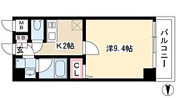 サクシードMt.1金山 1Kの間取図画像