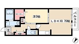 ラ・ボーテ 1LDKの間取図画像
