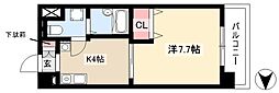 T'sドリーム名駅 1Kの間取図画像
