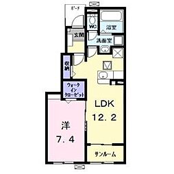 ガーデンプラザ 1LDKの間取図画像
