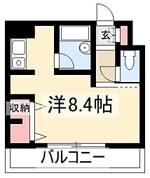 Apt.浄心 ワンルームの間取図画像