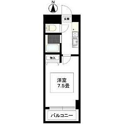 ハピネス高畑 1Kの間取図画像