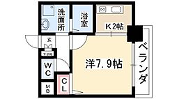 HF丸の内レジデンス 1Kの間取図画像