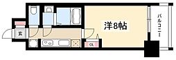 パークベア大須 1Kの間取図画像