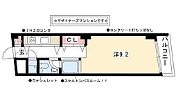 NBM則武 ワンルームの間取図画像