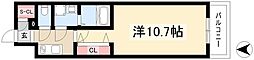 CRESTTAPP金山 1Kの間取図画像