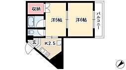 メゾンノーブル 2Kの間取図画像